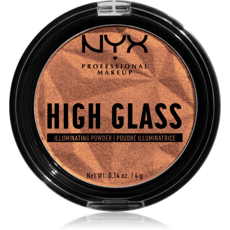 NYX Professional Makeup High Glass озарител цвят Golden Hour 4 гр.