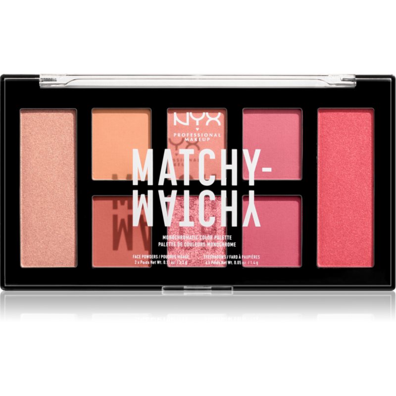 NYX Professional Makeup Matchy-Matchy палитра сенки за очи цвят 02 Melon 15 гр.