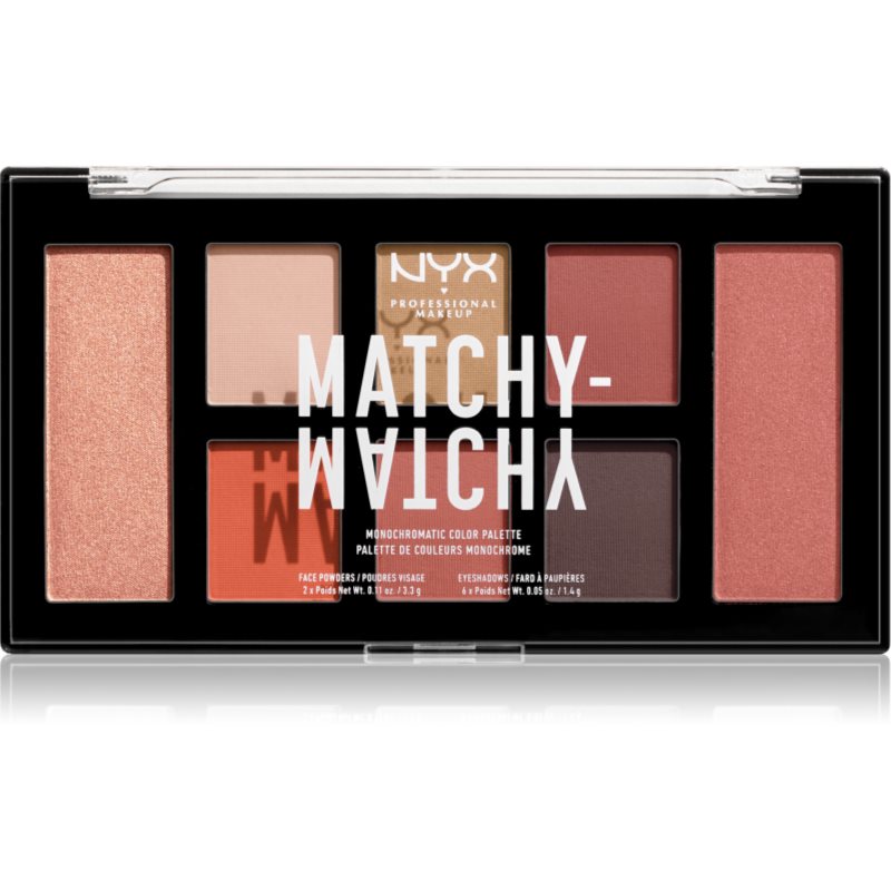 NYX Professional Makeup Matchy-Matchy paletka očních stínů odstín 03 Camel 15 g