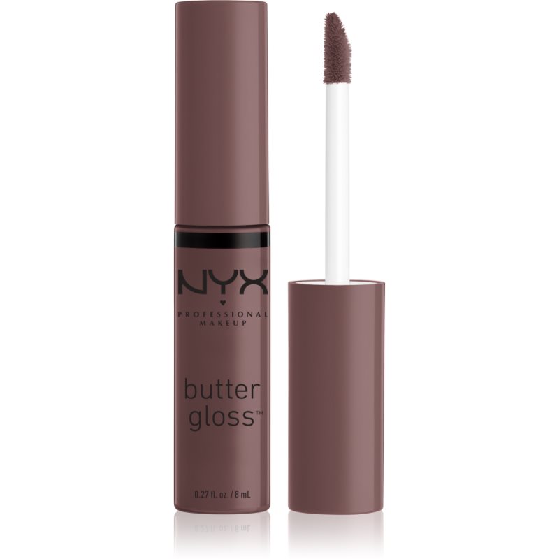 NYX Professional Makeup Butter Gloss блясък за устни цвят 42 Cinnamon Roll 8 мл.