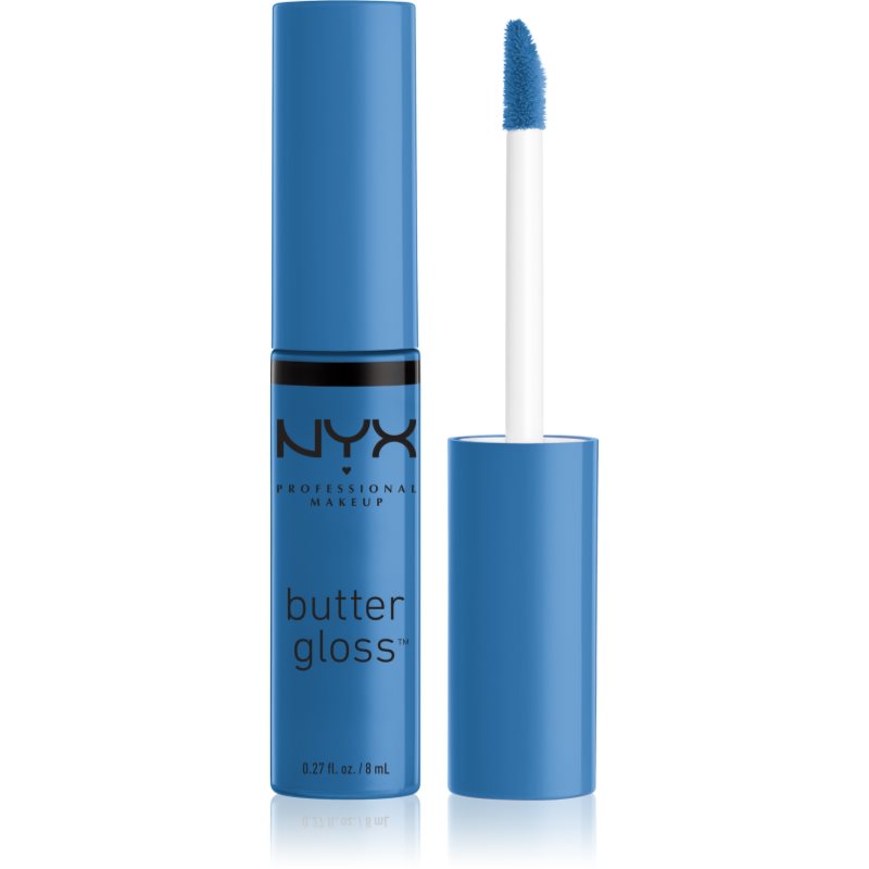 NYX Professional Makeup Butter Gloss блясък за устни цвят 44 Bluberry Tart 8 мл.