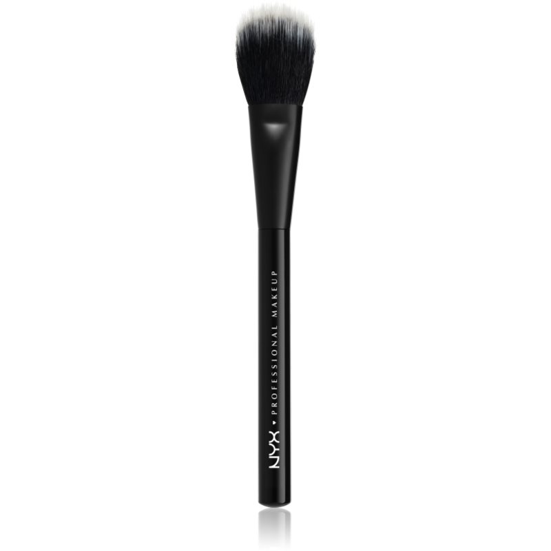 NYX Professional Makeup Pro Dual Fiber Powder Brush четка за руж, контури и озарител