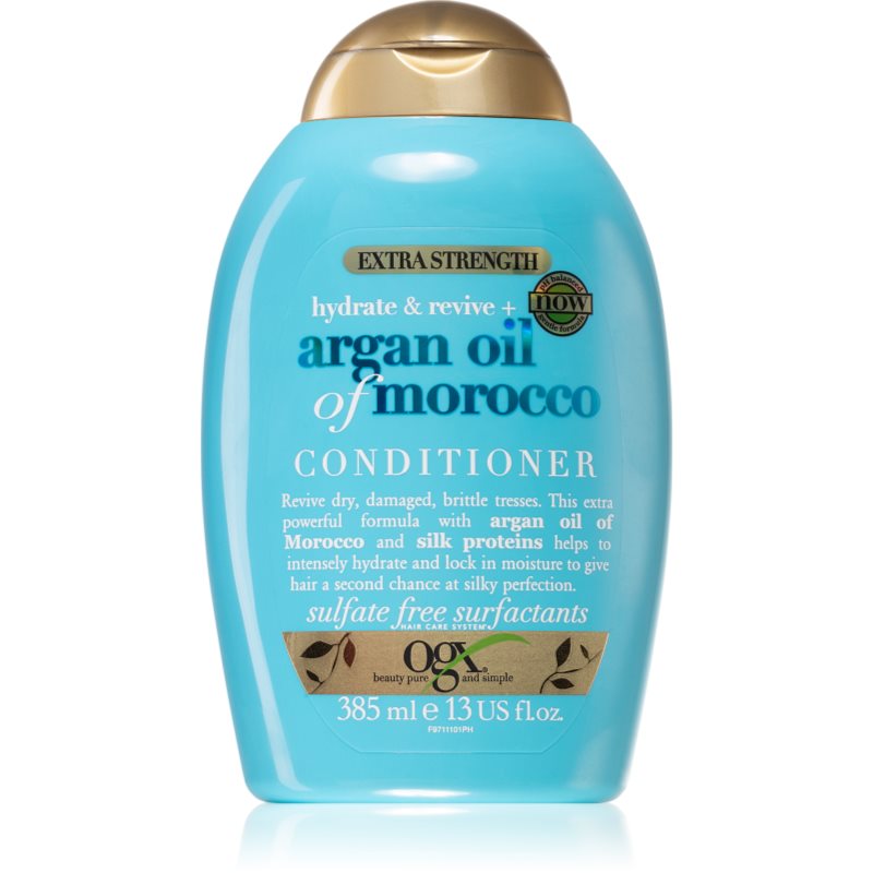 OGX Argan Oil Of Morocco Extra Strenght възстановяващ балсам за увредена коса 385 мл.