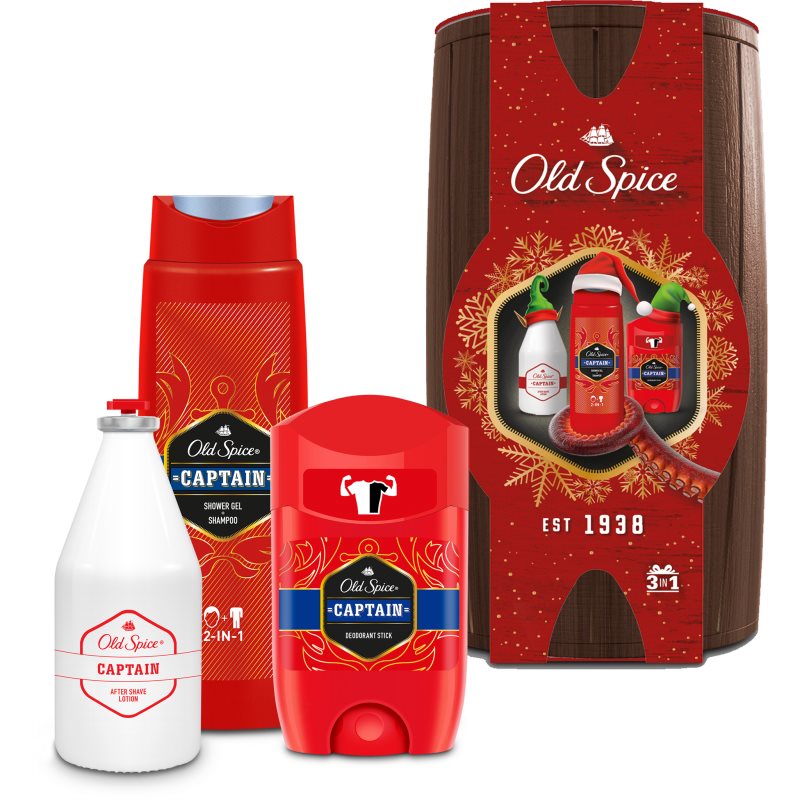 Old Spice Captain Wooden Barrel dárková sada pro muže