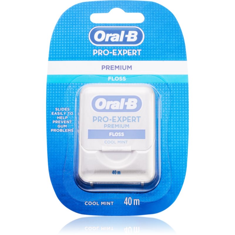 Oral B Pro-Expert Premium voskovaná dentální nit s mátovou příchutí Cool Mint 40 m
