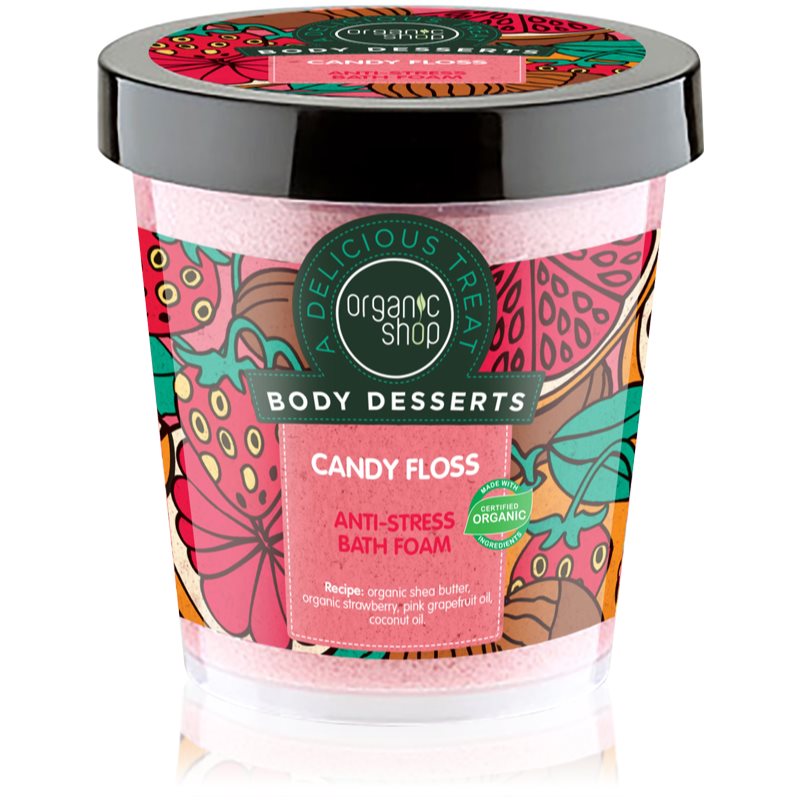 Organic Shop Body Desserts Candy Floss антистрес пяна за вана 450 мл.