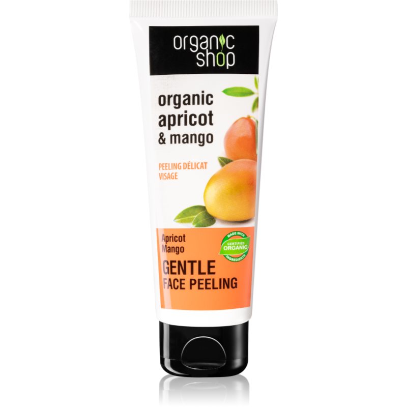 Organic Shop Organic Apricot & Mango нежен пилинг на кожата 75 мл.