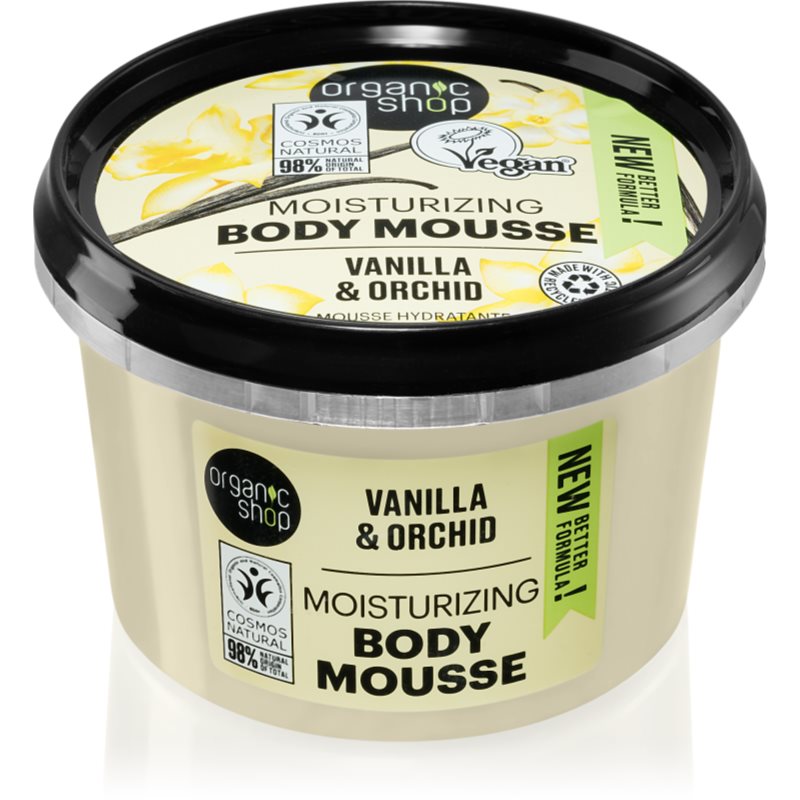 Organic Shop Organic Vanilla & Orchid tělová pěna s vanilkou 250 ml