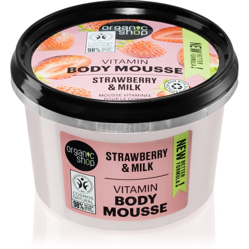 Organic Shop Organic Strawberry & Milk tělová pěna 250 ml