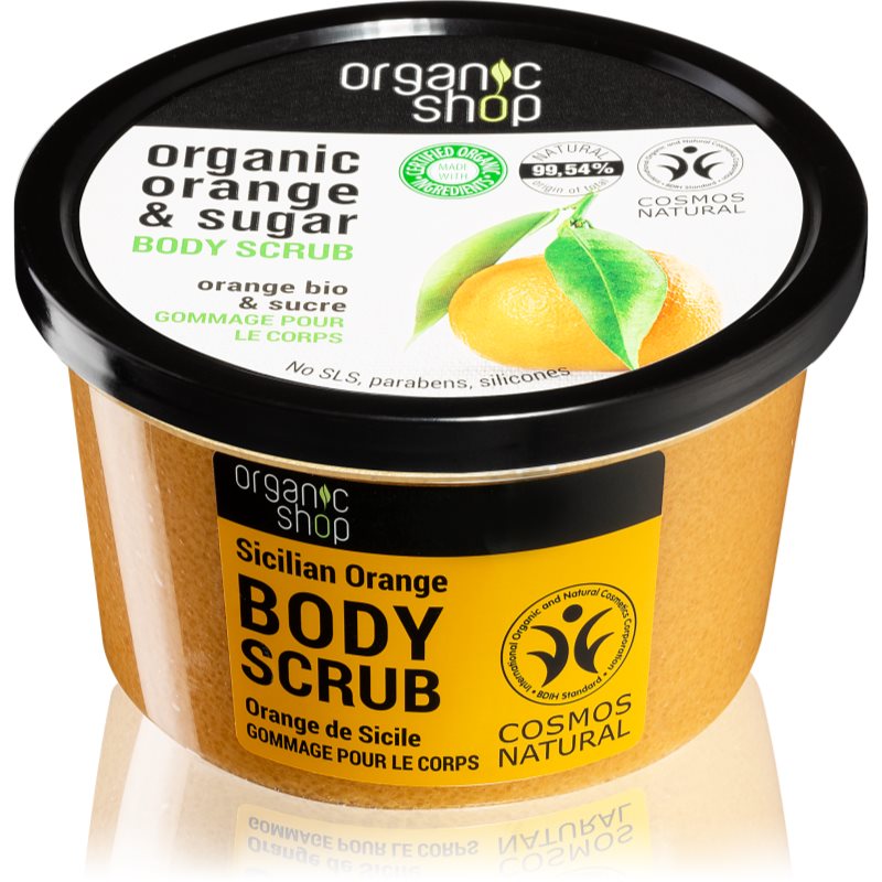 Organic Shop Organic Orange & Sugar tonizační peeling na tělo 250 ml