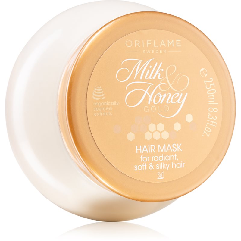 Oriflame Milk & Honey Gold интензивна маска за блясък и мекота на косата 250 мл.