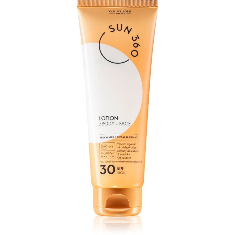 Oriflame Sun 360 слънцезащитен лосион за лице и тяло SPF 30 125 мл.