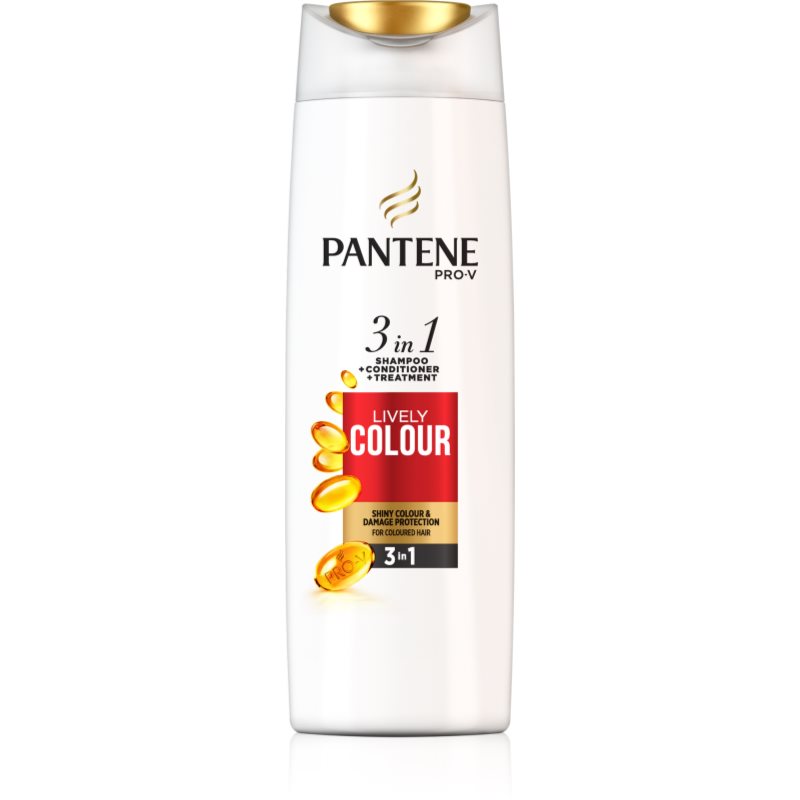 Pantene Lively Colour шампоан за защита на боядисана коса 3 в 1 225 мл.