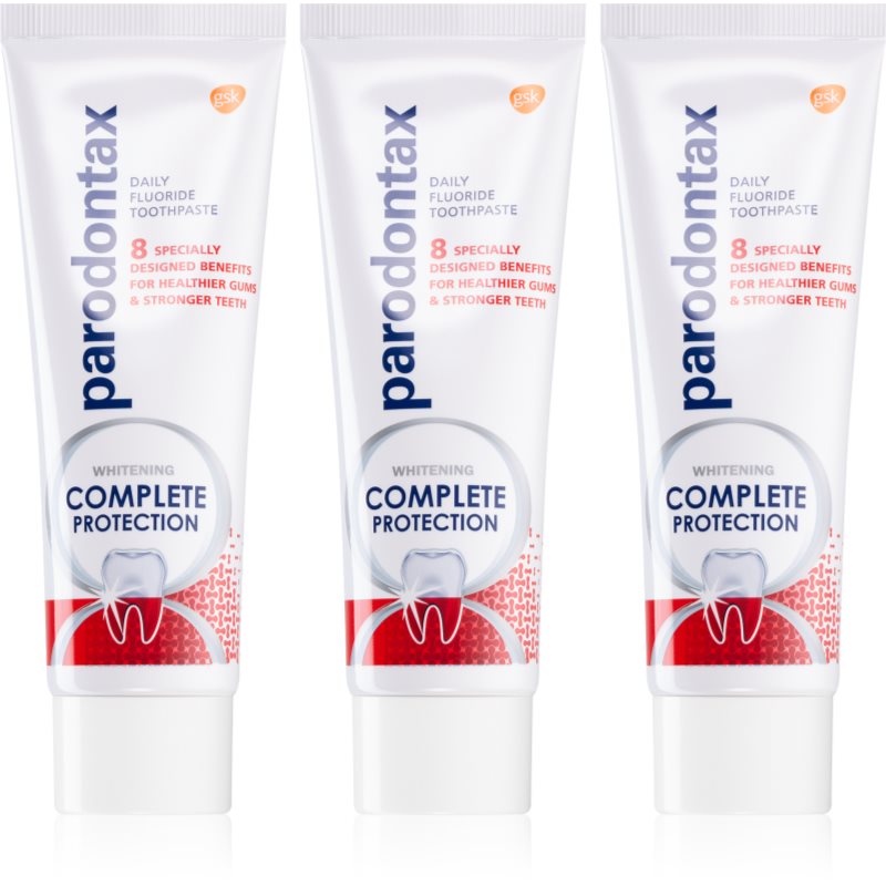 Parodontax Complete Protection Whitening bělicí zubní pasta s fluoridem 3x75 ml