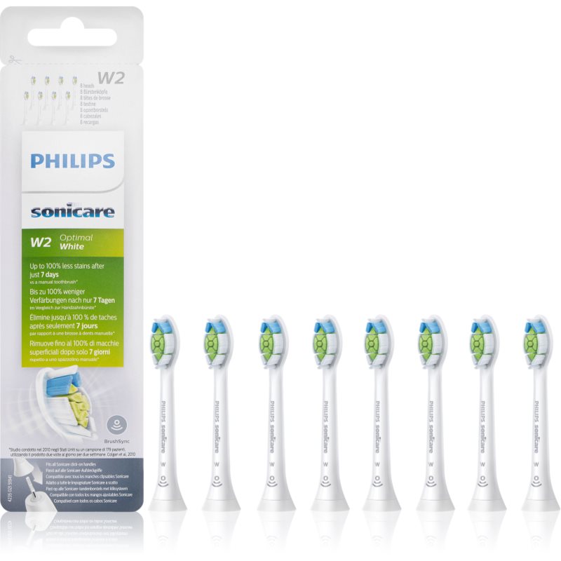 Philips Sonicare Optimal White Standard HX6068/12 резервни глави за четка за зъби HX6068/12 8 бр.