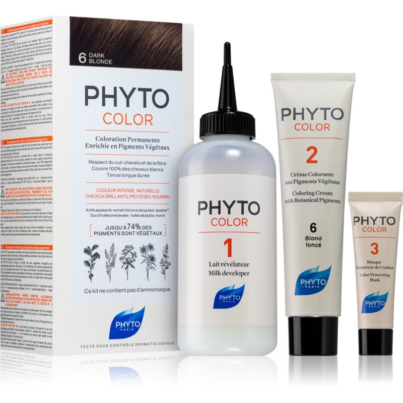 Phyto Color боя за коса без амоняк цвят 6 Dark Blonde