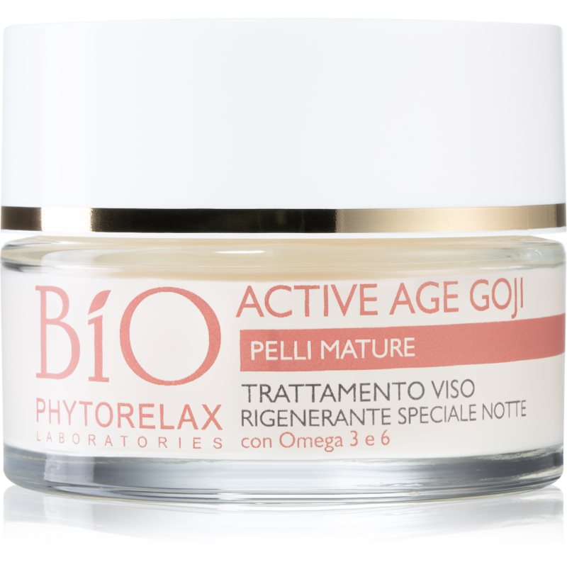 Phytorelax Laboratories Bio Active Age Goji нощен крем с Anti-age ефект със зрънце от мерджан 50 мл.