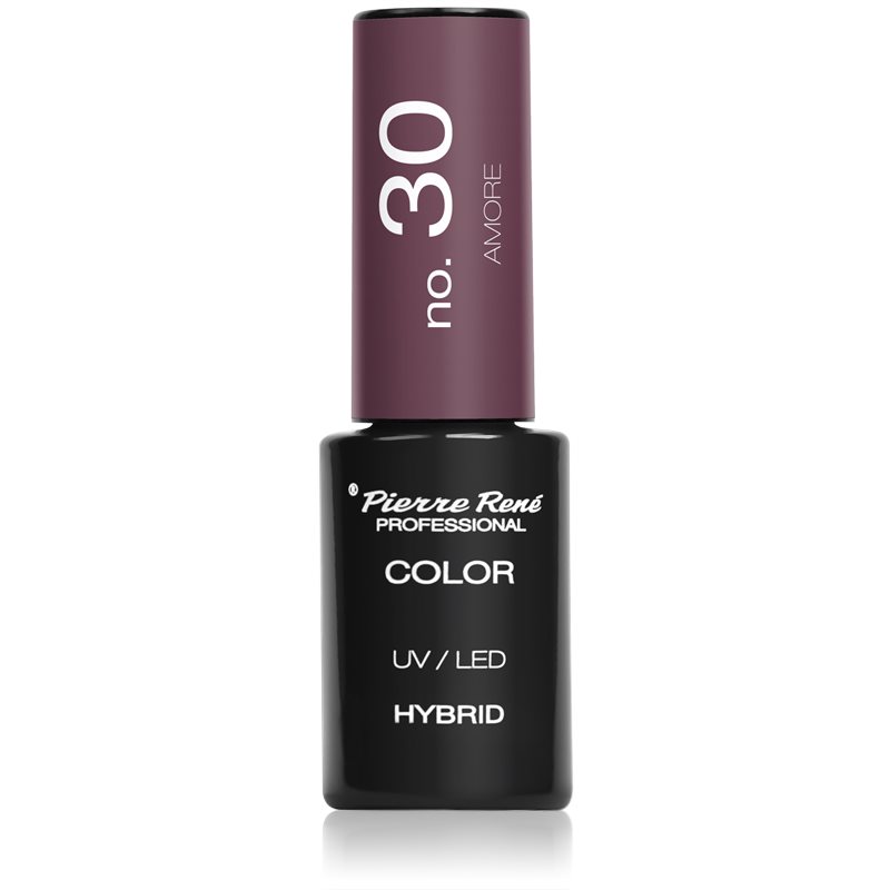 Pierre René Nails Hybrid gelový lak na nehty s použitím UV/LED lampy odstín No. 30 Amore 6 ml
