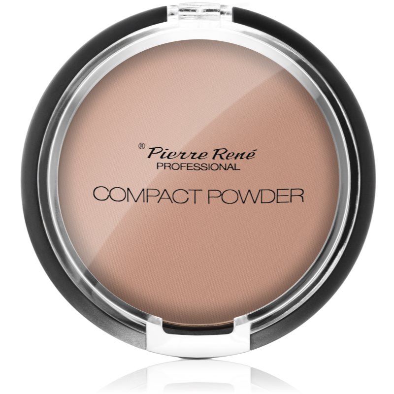 Pierre René Face kompaktní pudr se zrcátkem a aplikátorem odstín No 18 Warm Bronze 8 g
