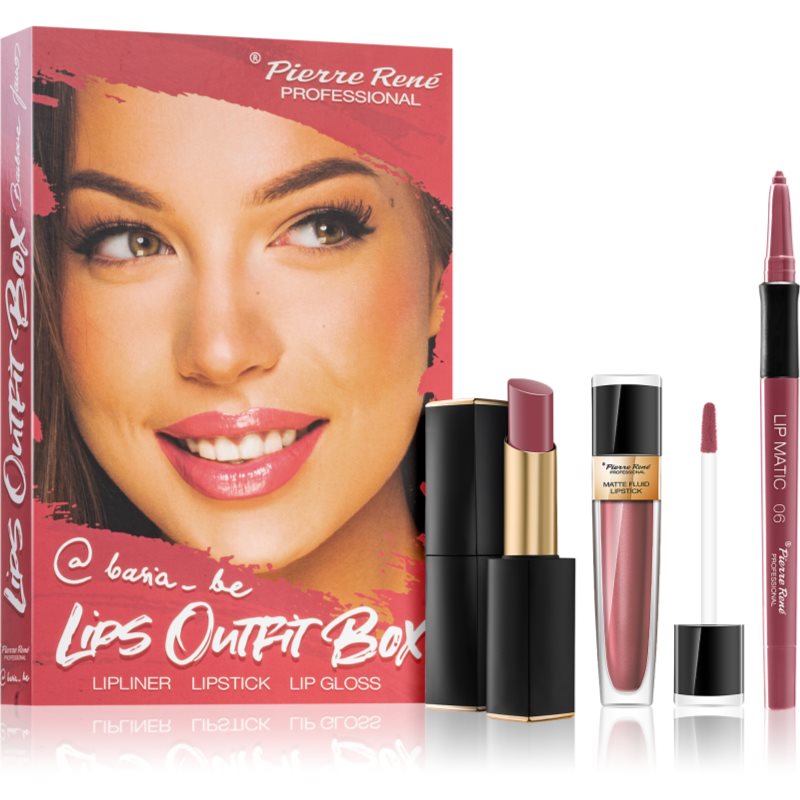 

Pierre René Lips Outfit Box подарунковий набір Barbara Janas (для губ) відтінок