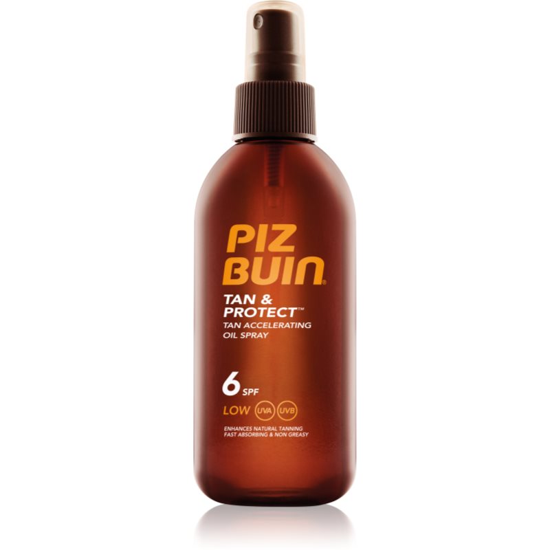 Piz Buin Tan & Protect защитно олио за ускоряване на тена SPF 6 150 мл.