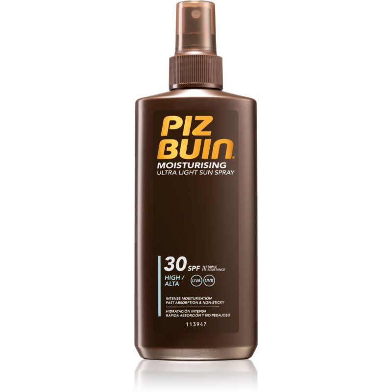 Piz Buin Moisturising lehký sprej na opalování SPF 30 200 ml