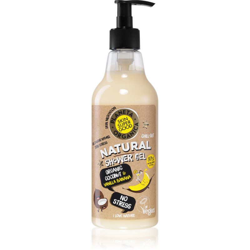 Planeta Organica Organic Coconut & Vanilla Banana antistresový sprchový gel 500 ml
