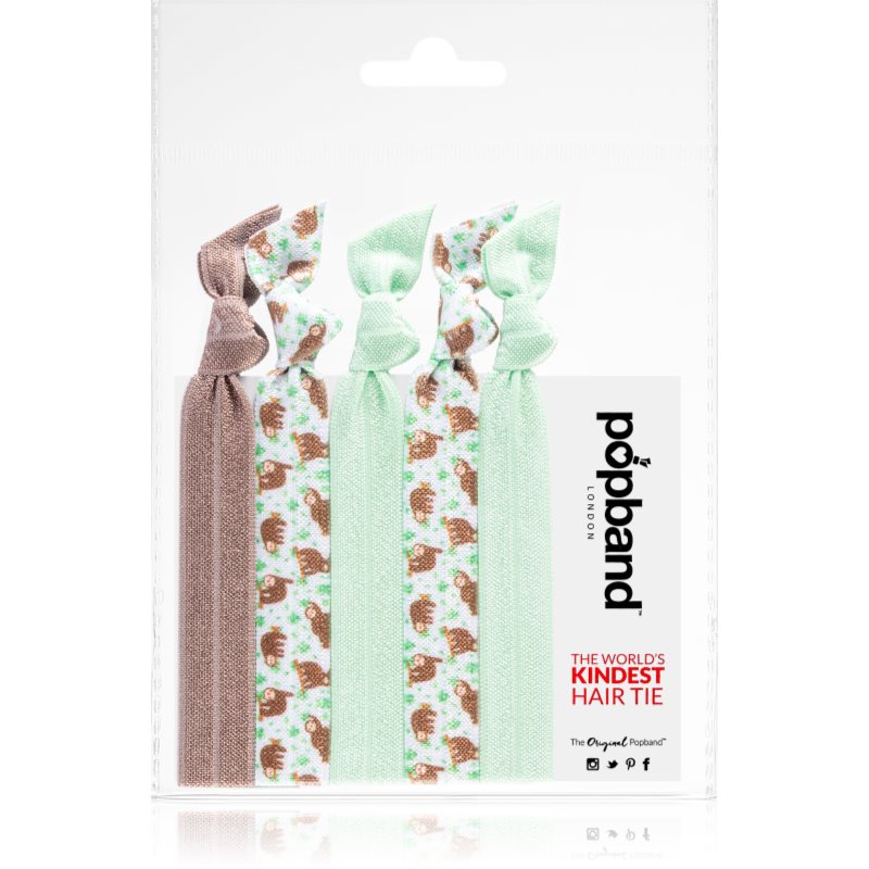 Popband Hair Tie Sloth gumičky do vlasů 5 ks