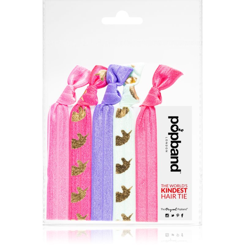 Popband Hair Tie Unicorn ластици за коса 5 бр.