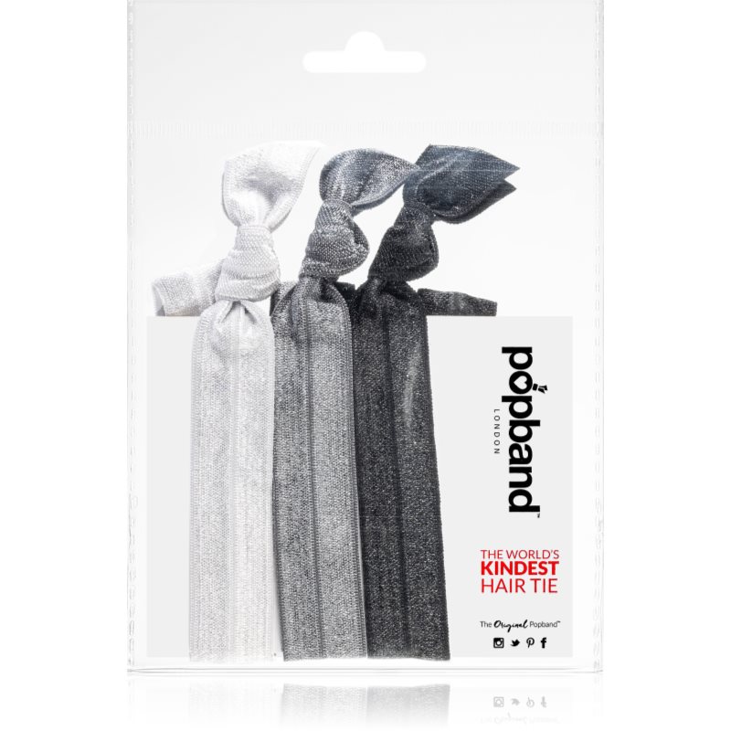 Popband Headbands Black multifunkční čelenka do vlasů 3 ks