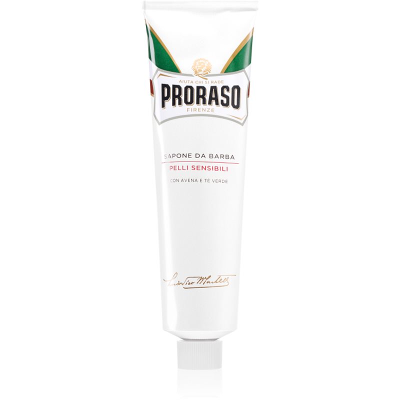 Proraso White mýdlo na holení pro citlivou pleť v tubě 150 ml