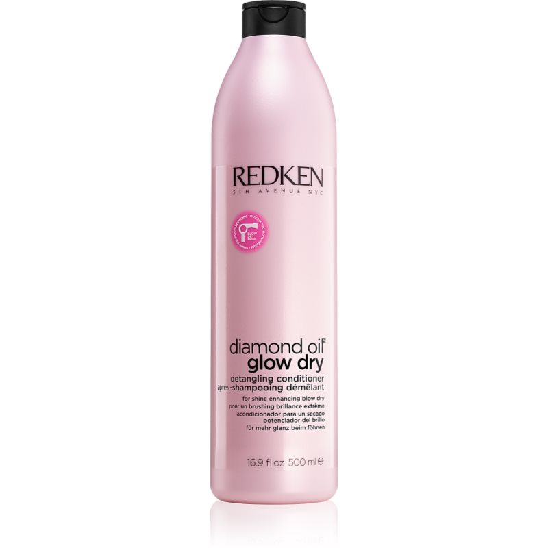 

Redken Diamond Oil Glow Dry освітлюючий кондиціонер для блиску та легкого розчісування волосся прискорюючий сушіння