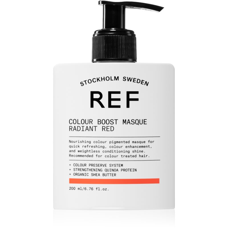 REF Colour Boost Masque нежна подхранваща маска без перманентни цветови пигменти RADIANT RED 200 мл.