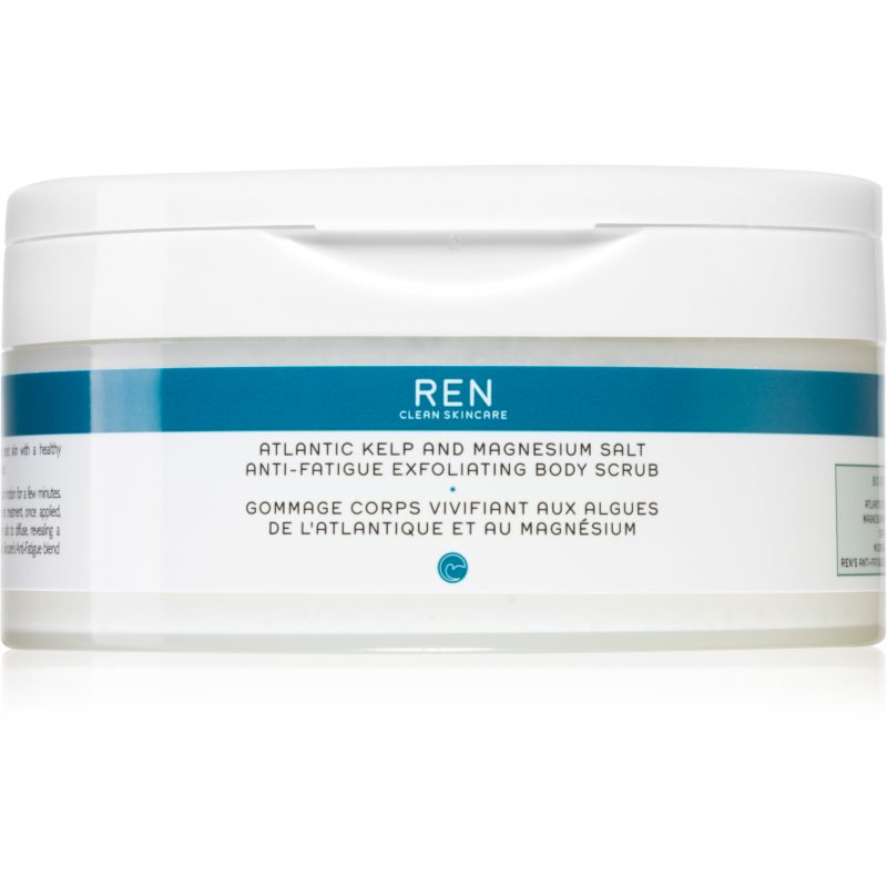 REN Atlantic Kelp And Magnesium Salt Anti-Fatigue Exfoliating Body Scrub energizující tělový peeling s hydratačním účinkem 150 ml