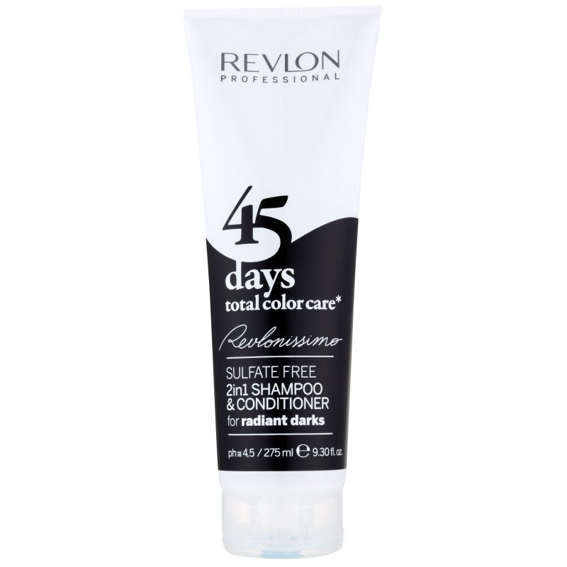

Revlon Professional Revlonissimo Color Care шампунь та кондиціонер 2 в 1 для дуже темного та чорного волосся без сульфатів