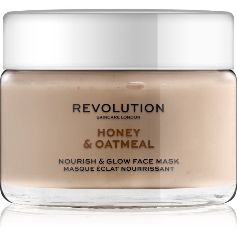 Revolution Skincare Honey & Oatmeal rozjasňující pleťová maska 50 ml