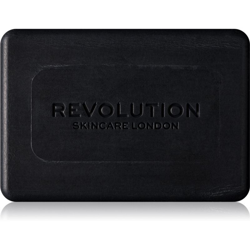 Revolution Skincare Charcoal čisticí tuhé mýdlo pro problematickou pleť 100 ml