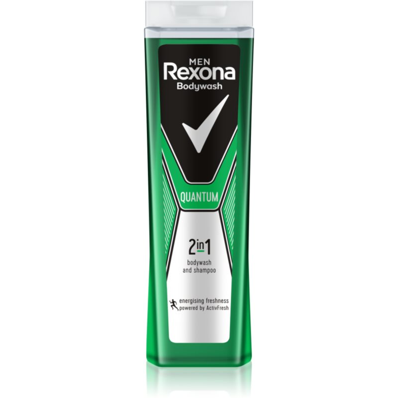 Rexona Quantum sprchový gel a šampon 2 v 1 250 ml