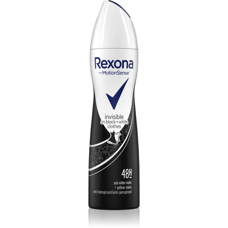 Rexona Invisible on Black + White Clothes antiperspirant ve spreji (48h) 150 ml Image