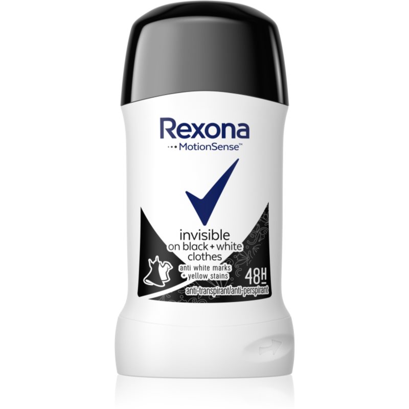 Rexona Invisible on Black + White Clothes tuhý antiperspirant 48h 40 ml