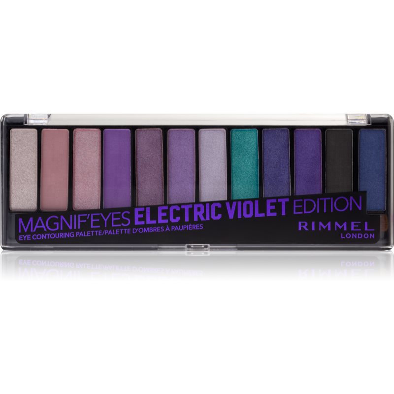 Rimmel Magnif’ Eyes paleta očních stínů odstín Electric Violet 14,16 g