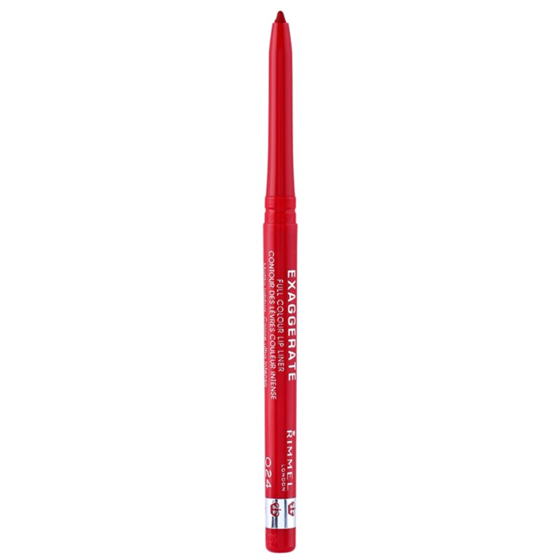 Rimmel Exaggerate Full Colour konturovací tužka na rty odstín 024 Red Diva 0,25 g