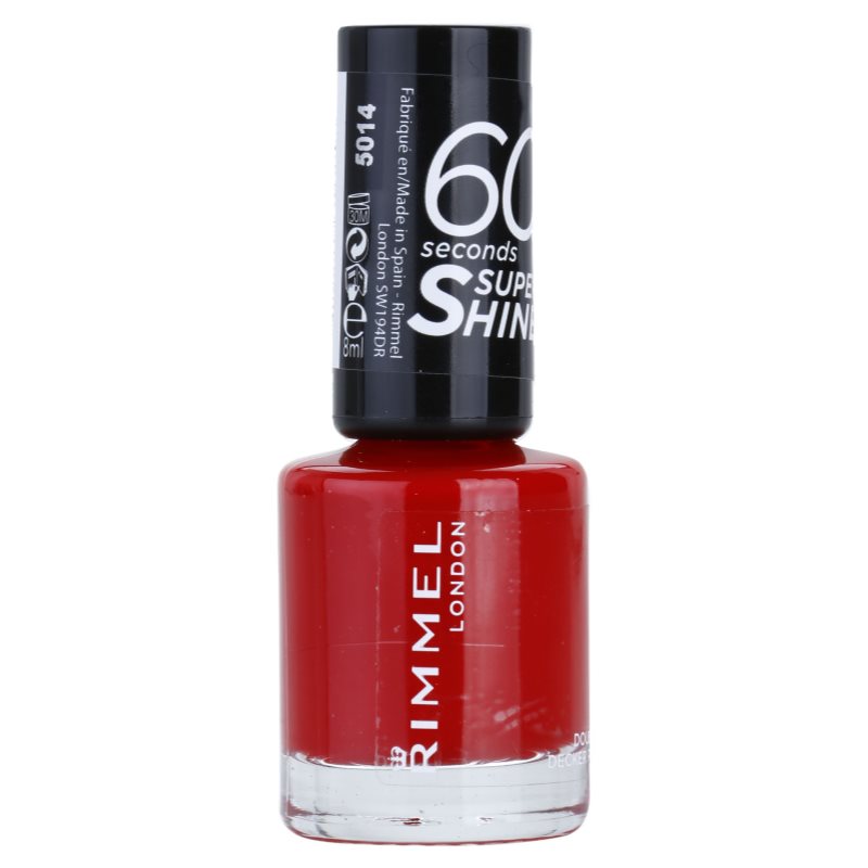 Rimmel 60 Seconds Super Shine lak na nehty odstín 310 Double Decker Red 8 ml Image