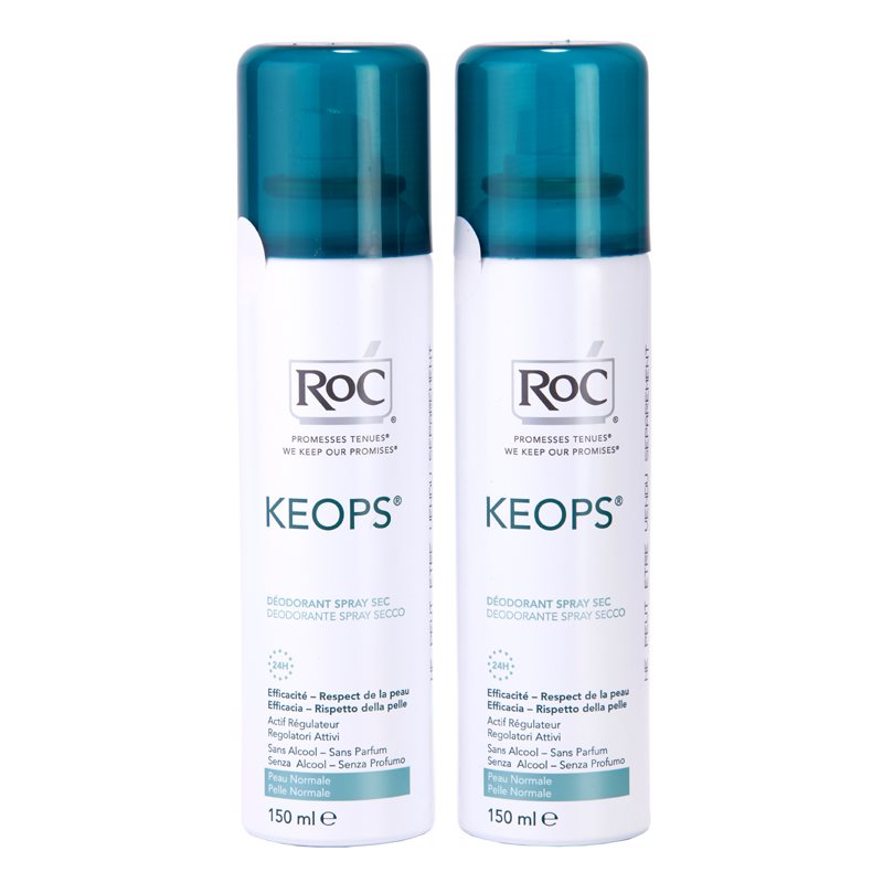 RoC Keops deodorant ve spreji 24h 2 x 150 ml