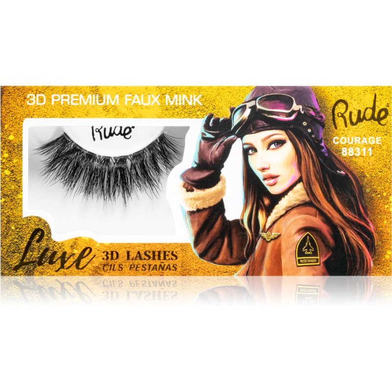 Rude Cosmetics Luxe 3D Lashes nalepovací řasy Courage