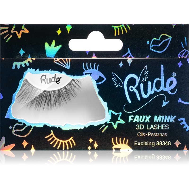 Rude Cosmetics Essential Faux Mink 3D Lashes nalepovací řasy Exciting