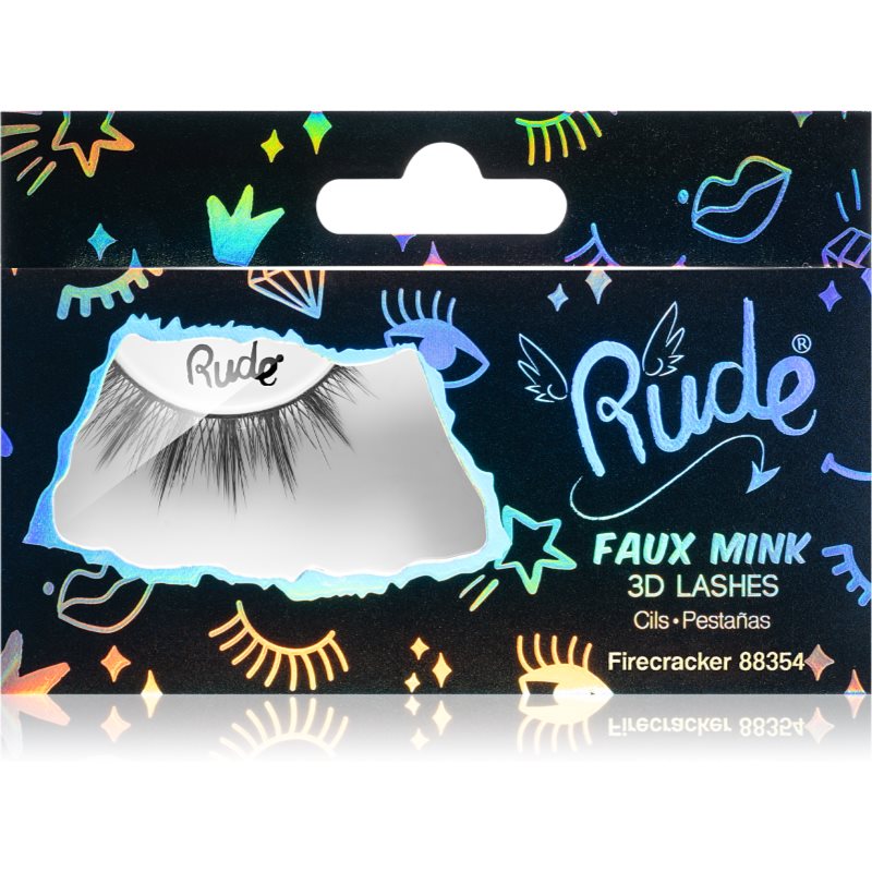 Rude Cosmetics Essential Faux Mink 3D Lashes nalepovací řasy Firecracker Image