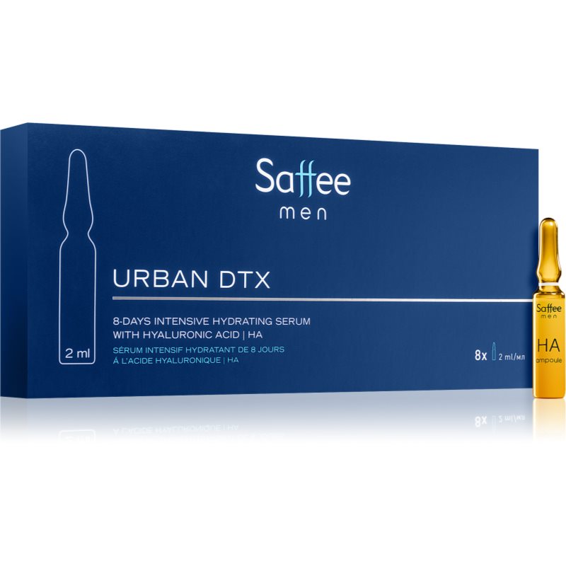 Saffee Men Urban DTX intensywne serum nawilżające z kwasem hialuronowym 8 x 2 ml
