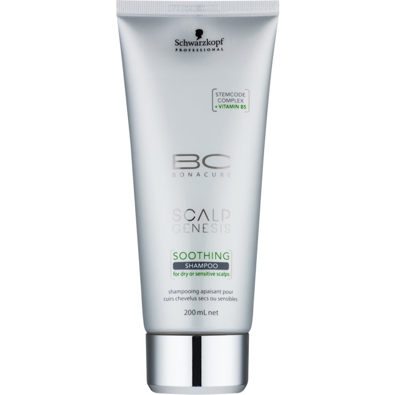 Schwarzkopf Professional BC Bonacure Scalp Genesis успокояващ шампоан за суха коса и чувствителен скалп 200 мл.