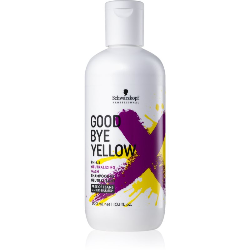 Schwarzkopf Professional Good Bye Yellow šampon neutralizující žluté tóny pro barvené a melírované vlasy 300 ml Image
